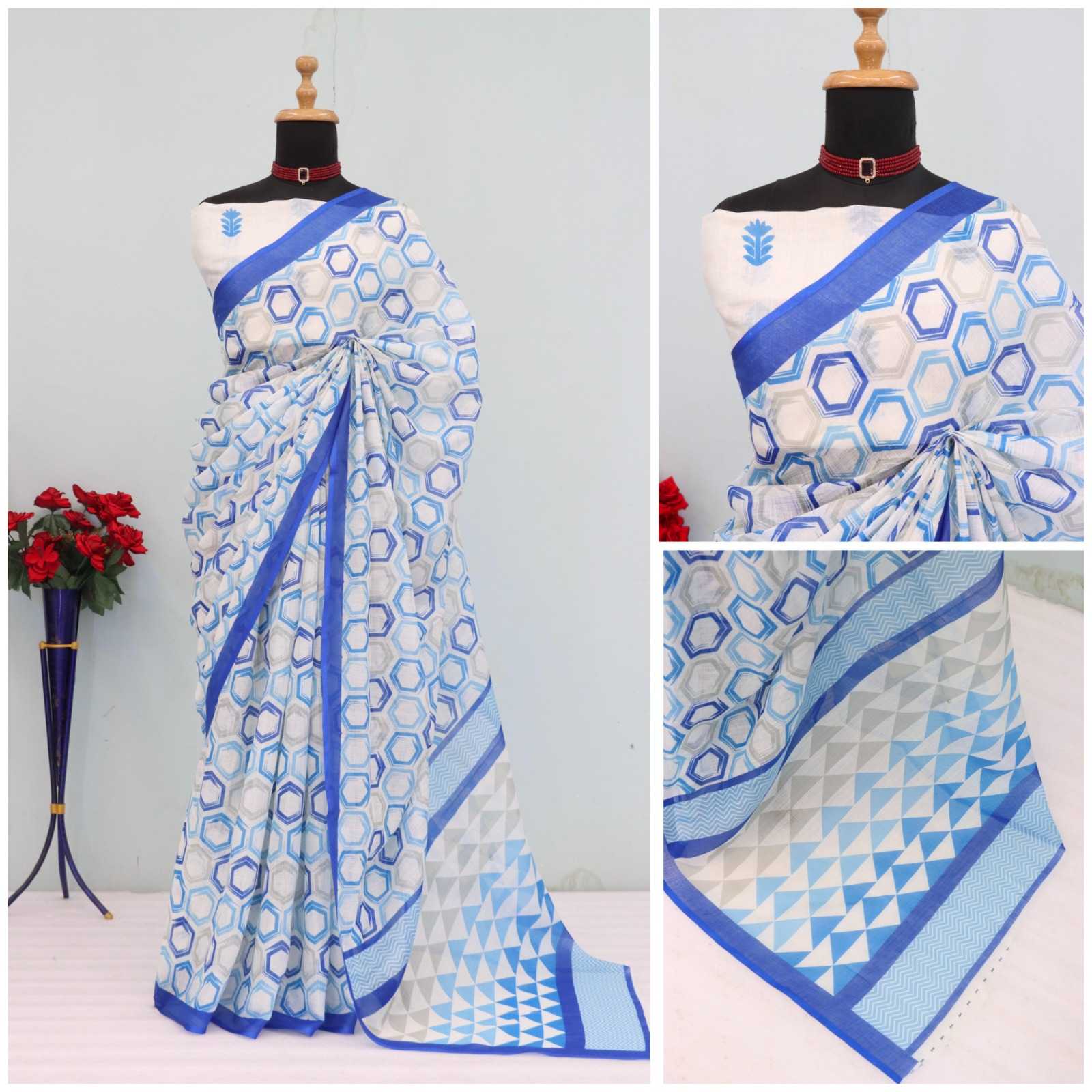 YNF Wholesale Cotton Printed Sarees RIN231 UNIFORM | Surat Manufacturer