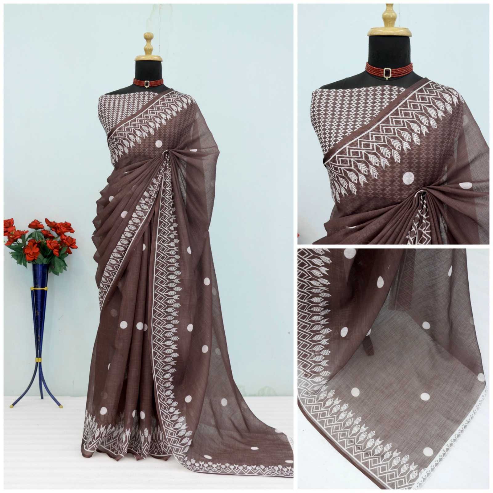 YNF Wholesale Cotton Printed Sarees RIN231 UNIFORM | Surat Manufacturer