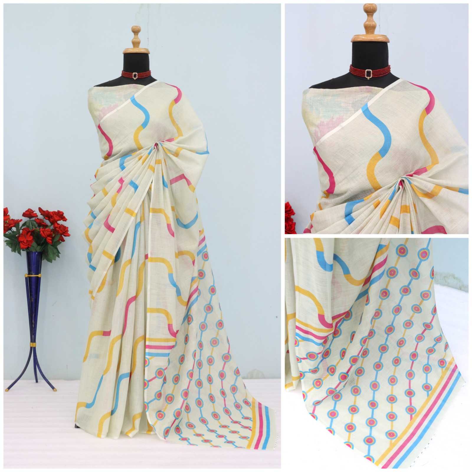YNF Wholesale Cotton Printed Sarees RIN231 UNIFORM | Surat Manufacturer