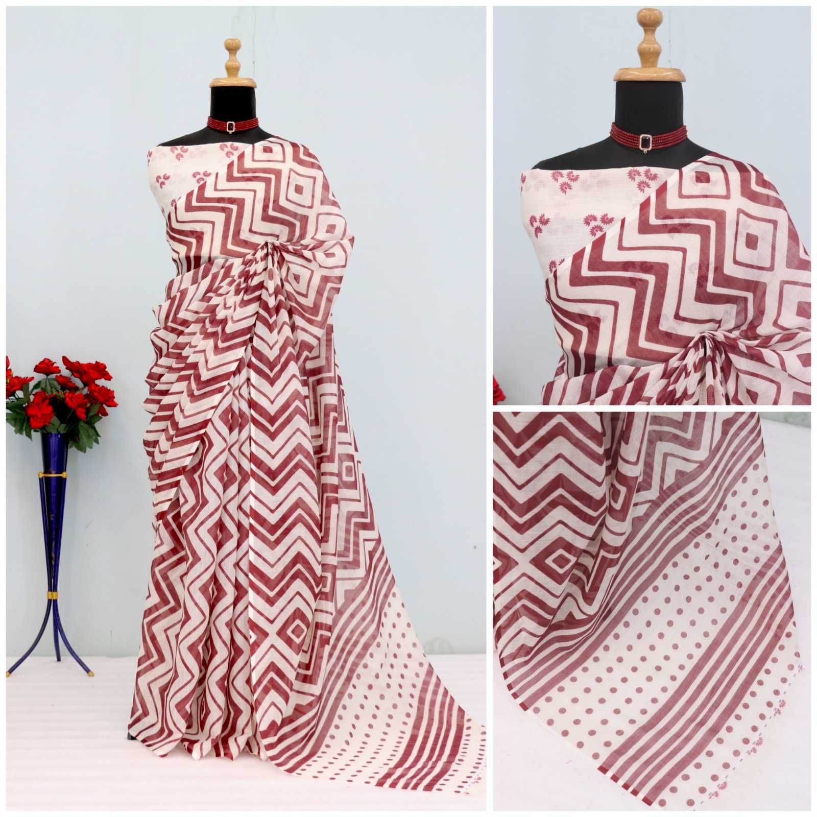 YNF Wholesale Cotton Printed Sarees RIN231 UNIFORM | Surat Manufacturer