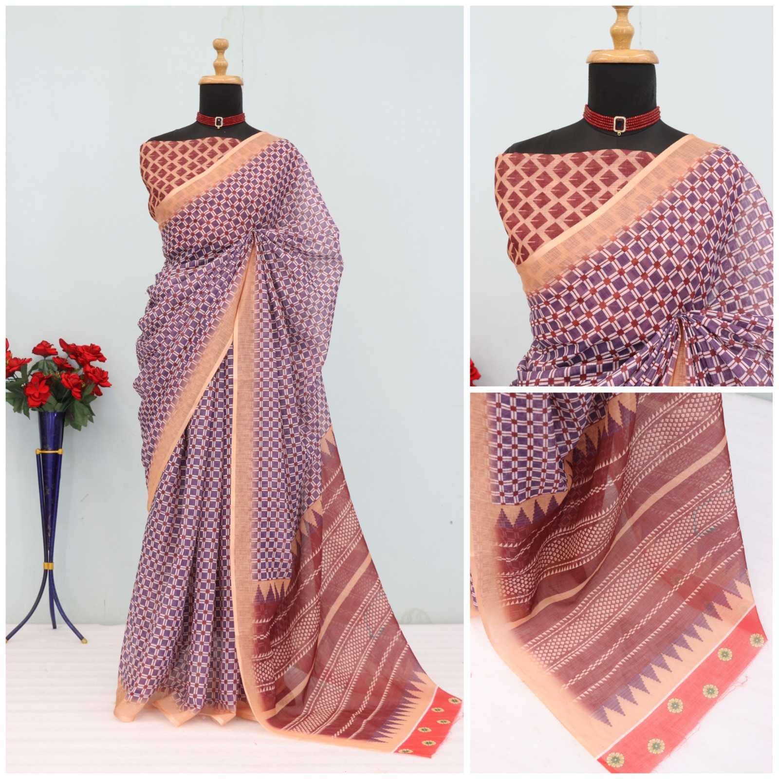 YNF Wholesale Cotton Printed Sarees RIN231 UNIFORM | Surat Manufacturer