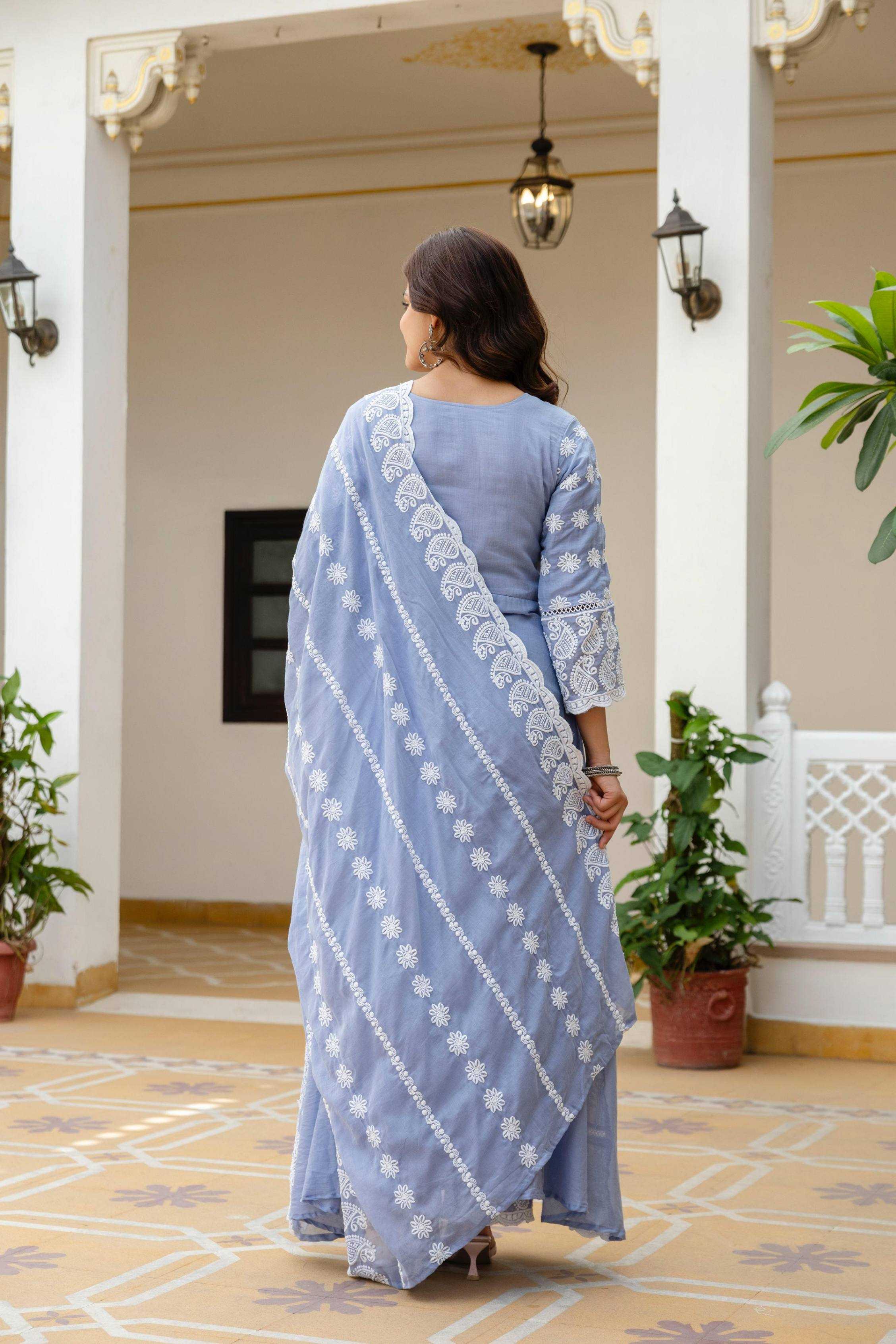 YNF Wholesale Muslin Cotton Wedding Gown  | Surat Manufacturer
