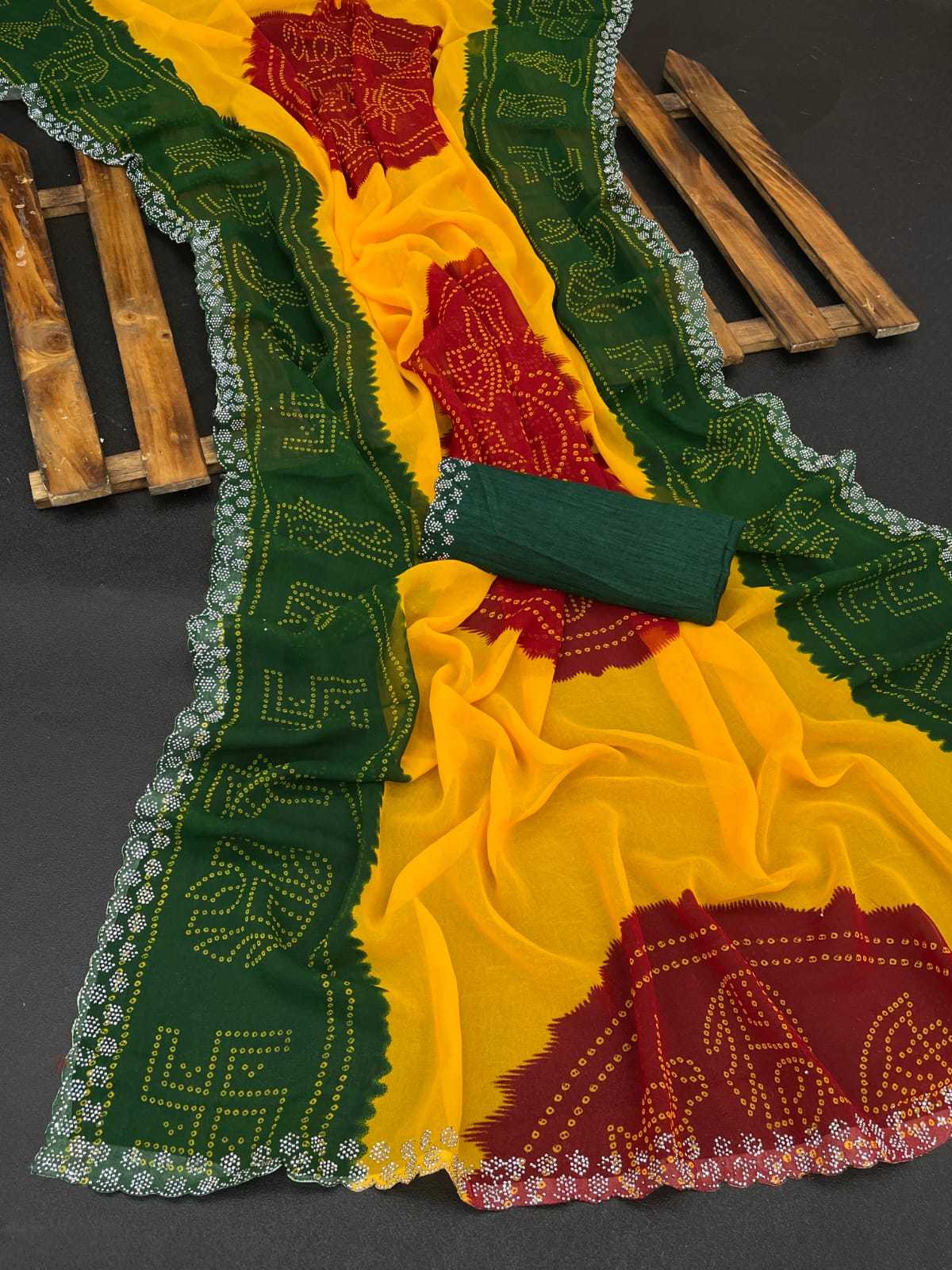 YNF Wholesale Georgette Georgette Sarees KESH179 JAMKUDI | Surat Manufacturer