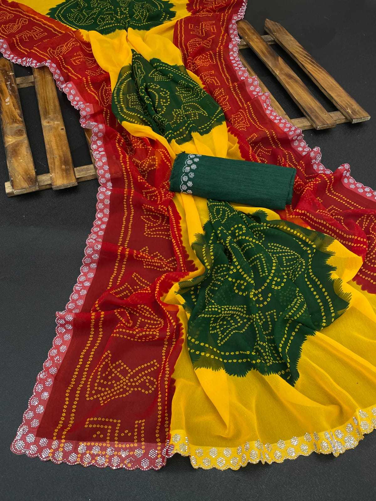 YNF Wholesale Georgette Georgette Sarees KESH179 JAMKUDI | Surat Manufacturer