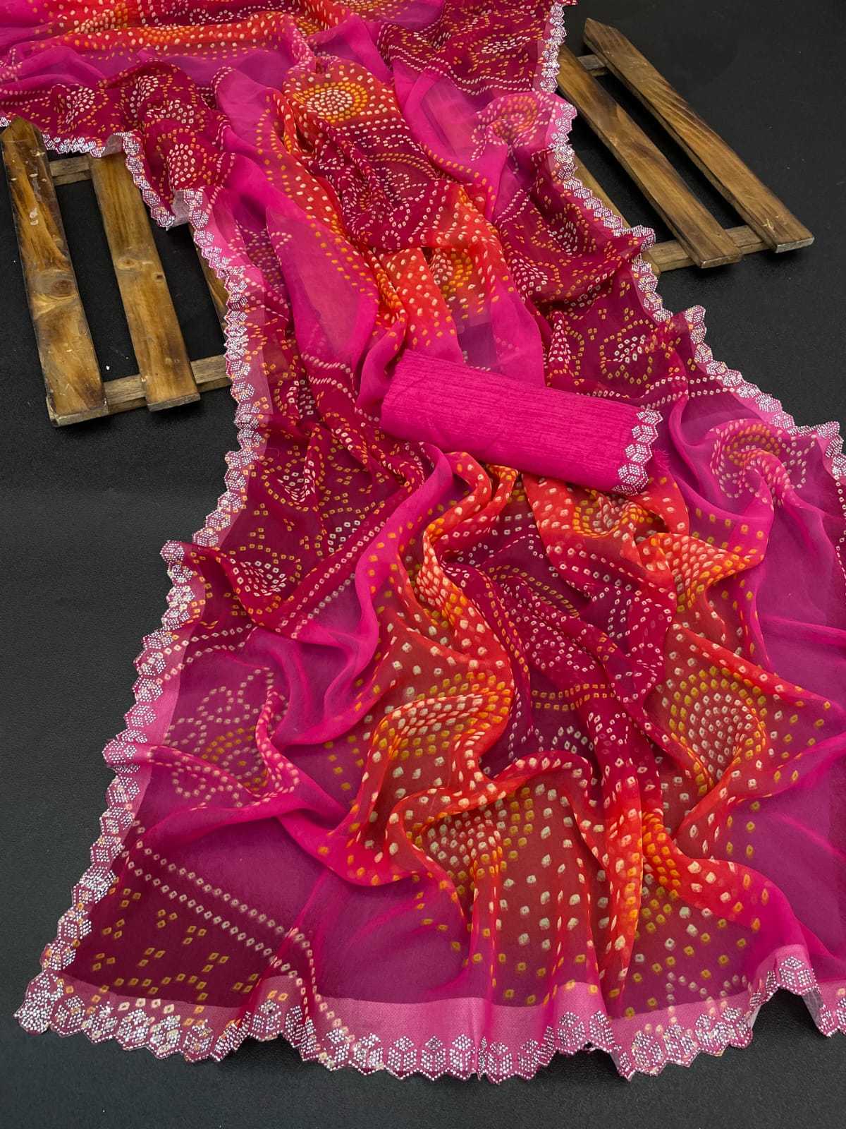 YNF Wholesale Georgette Georgette Sarees KESH179 JAMKUDI | Surat Manufacturer