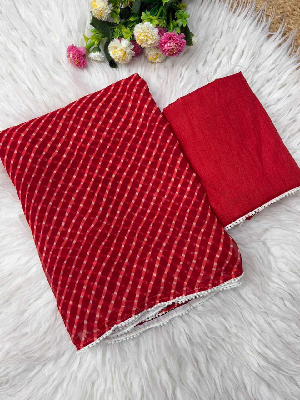 YNF Wholesale Georgette Printed Sarees KESH179 JAMKUDI | Surat Manufacturer