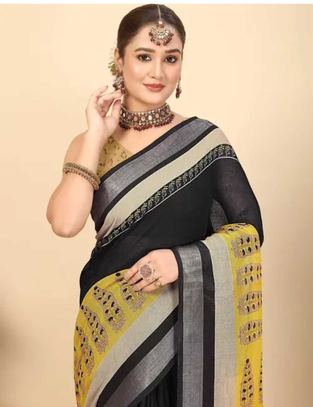 YNF Wholesale Linen Cotton Linen Sarees KESH179 JAMKUDI | Surat Manufacturer