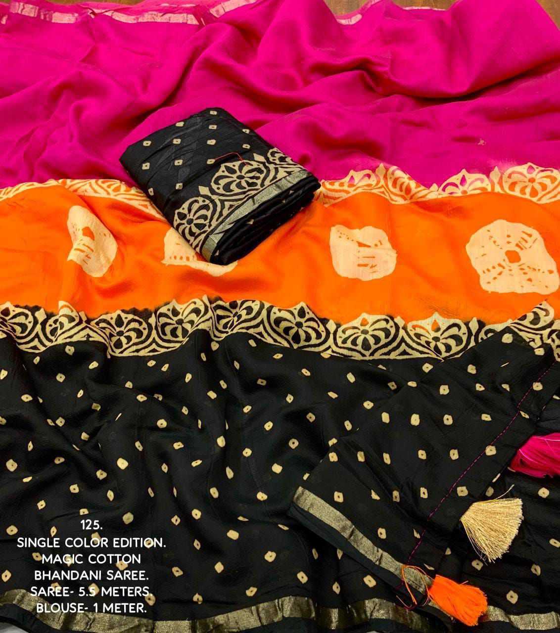 YNF Wholesale Chanderi Cotton Zari Border Sarees KESH433 125 | Surat Manufacturer