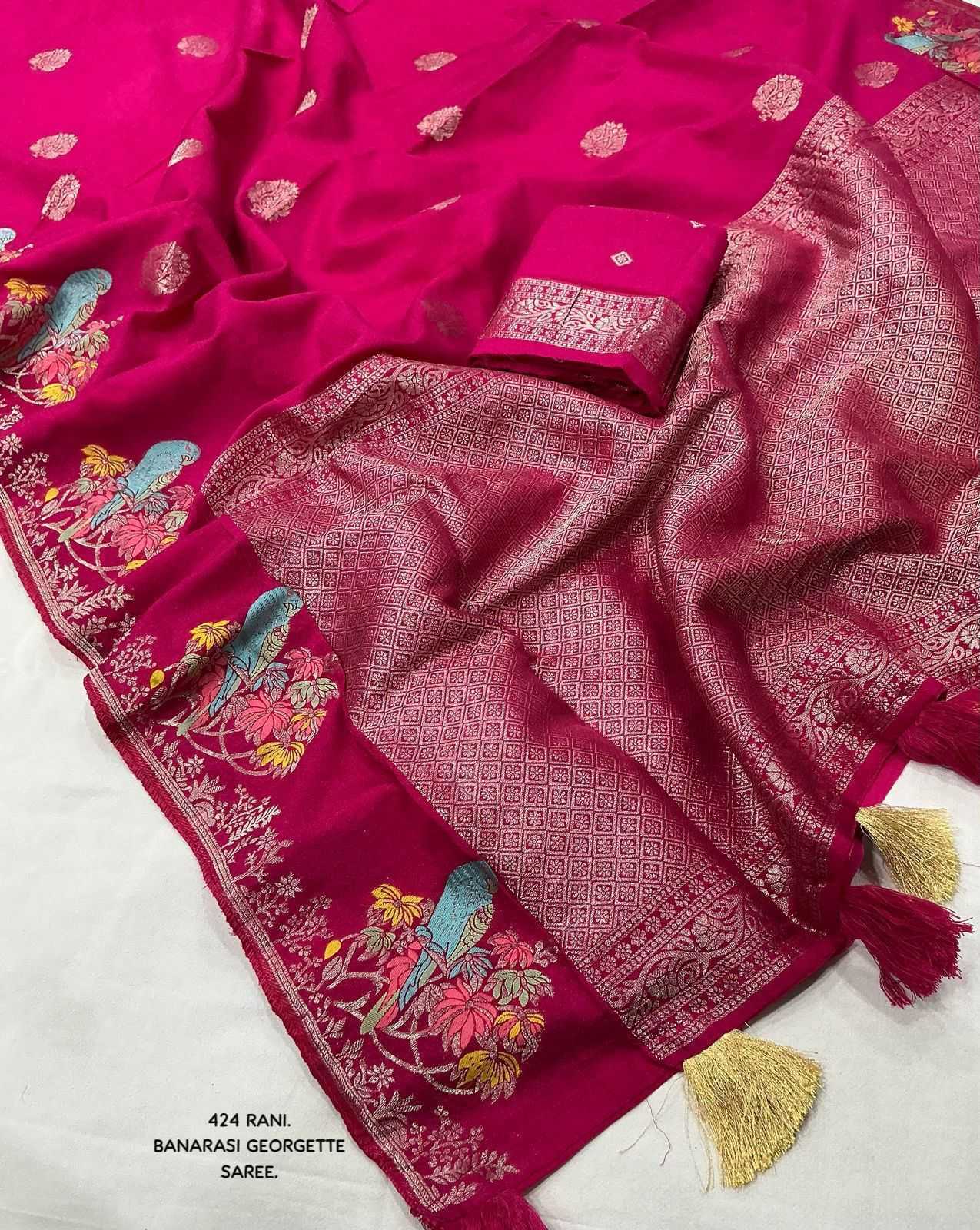 YNF Wholesale Premium Georgette Georgette Sarees KESH433 424 | Surat Manufacturer
