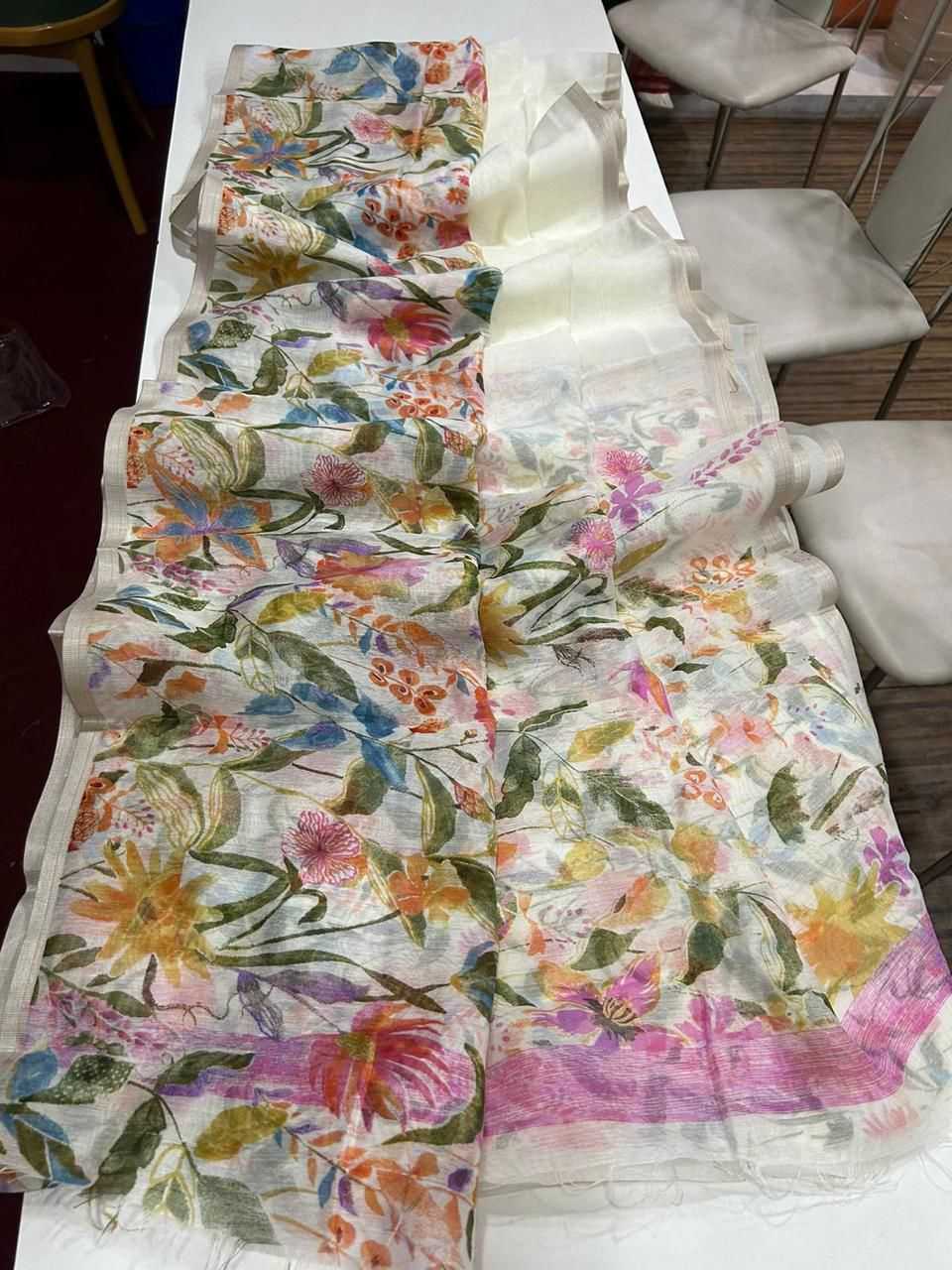 YNF Wholesale Linen Fancy Sarees KESH484 Rabina | Surat Manufacturer