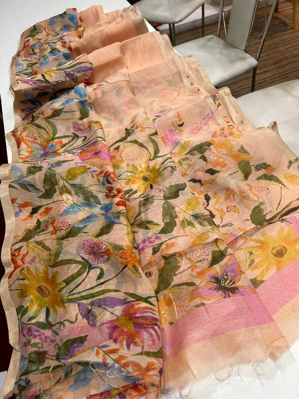 YNF Wholesale Linen Fancy Sarees KESH484 Rabina | Surat Manufacturer
