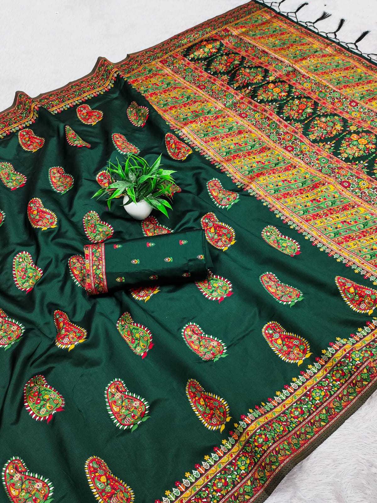 YNF Wholesale Soft Kashmiri Silk Soft Silk Sarees KESH663 Samaira | Surat Manufacturer