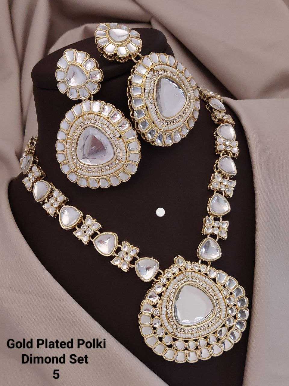 YNF Wholesale Brass AD Diamond Necklace KESH193 | Surat Manufacturer
