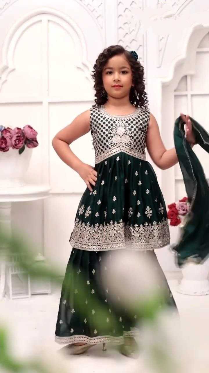 YNF Wholesale Chinon Kids Sharara KESH167 QUEEN | Surat Manufacturer