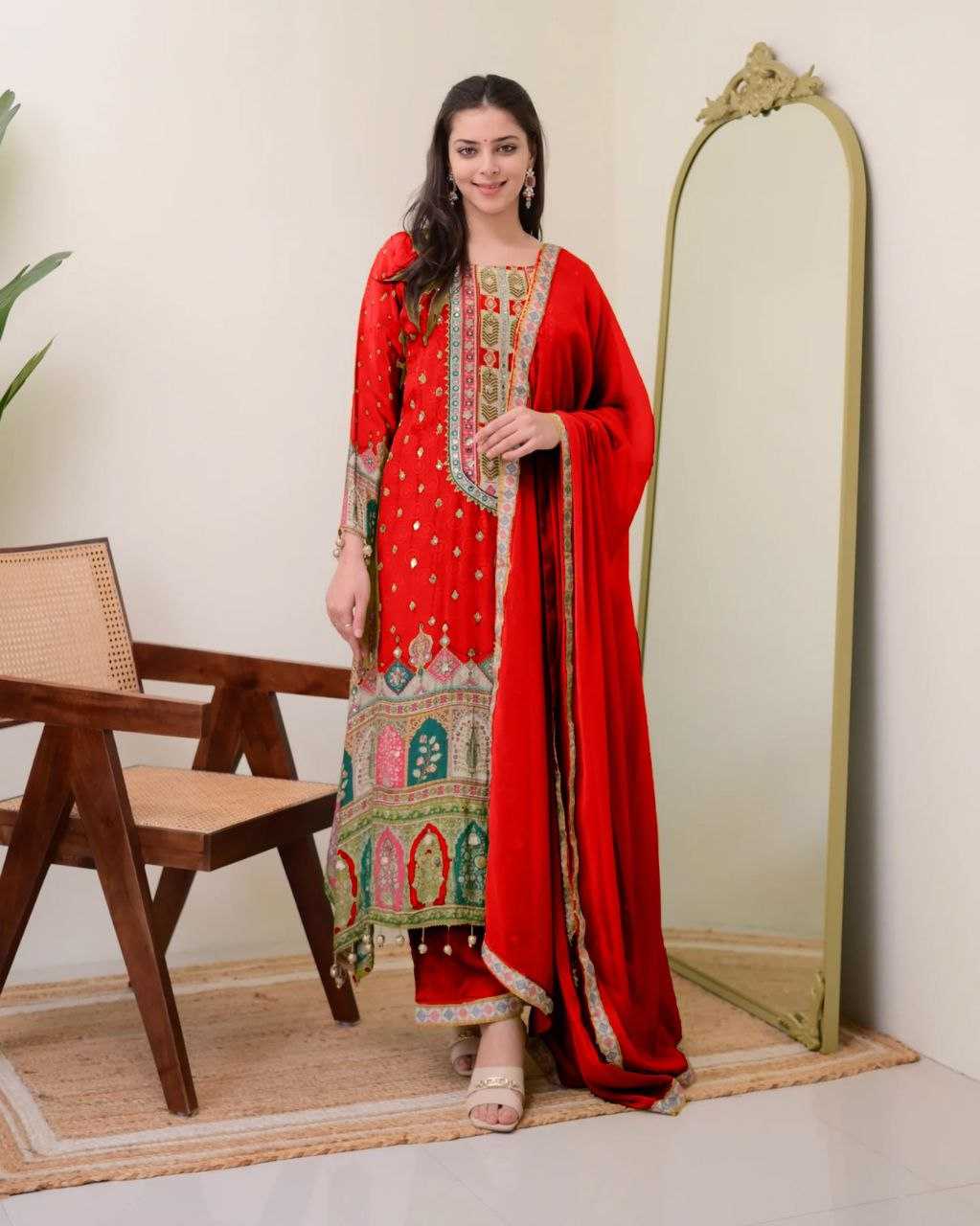 YNF Wholesale Chinon Pakistani Suits KESH625 SHER | Surat Manufacturer