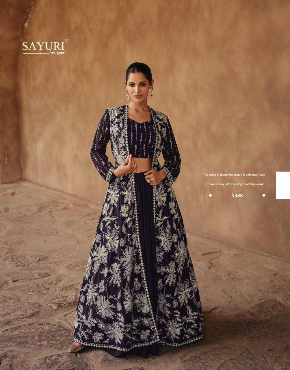 YNF Wholesale Georgette Embroidered Lehenga KESH481 SAYURI JEWEL 5388 | Surat Manufacturer