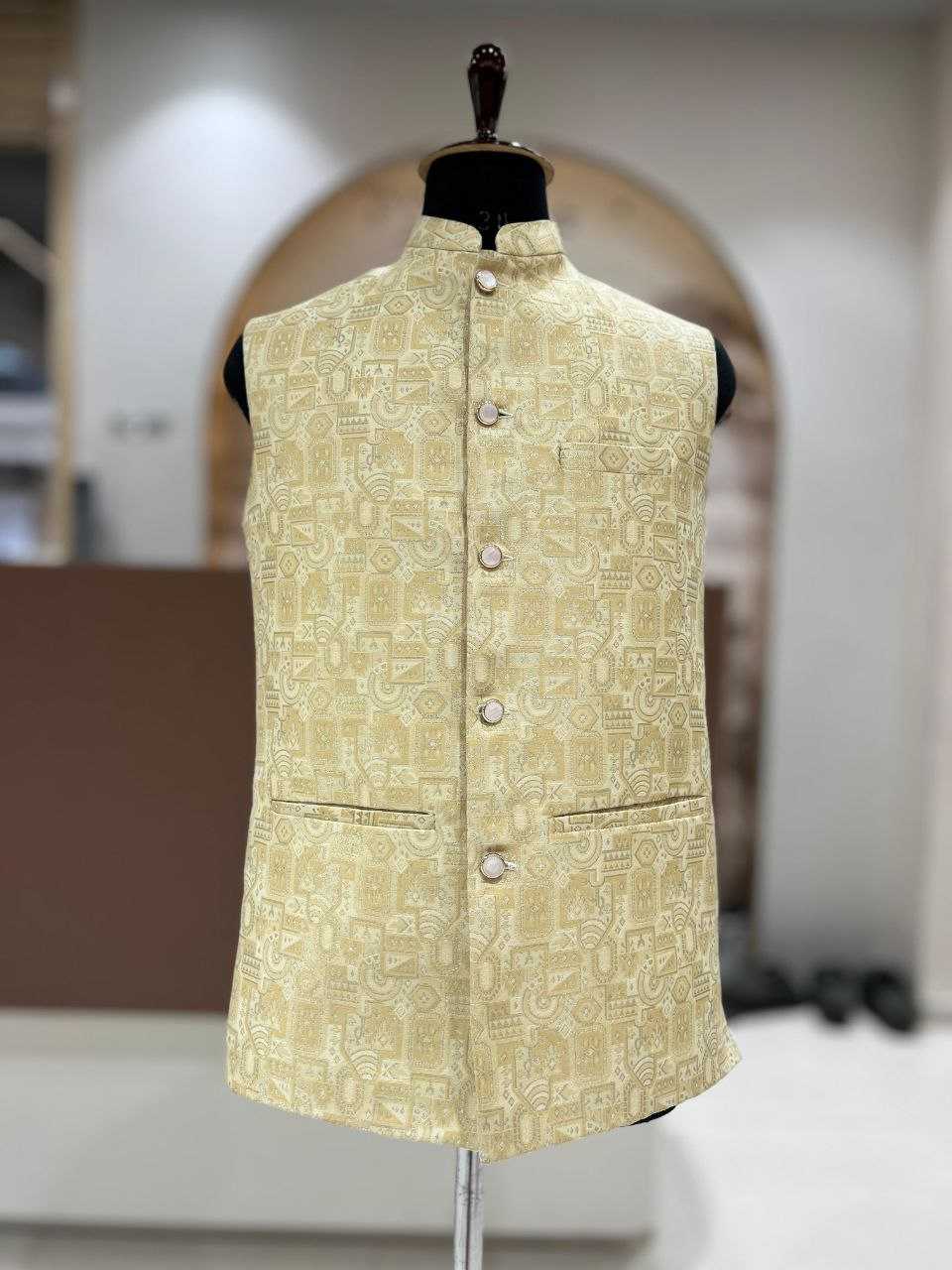 YNF Wholesale Jacquard Nehru Jacket KESH629 Koti-1 | Surat Manufacturer