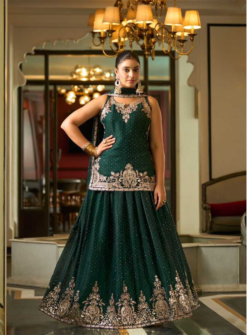 YNF Wholesale Premium Georgette Embroidered Lehenga KESH481 SANIKA VARNIKA 1001 | Surat Manufacturer