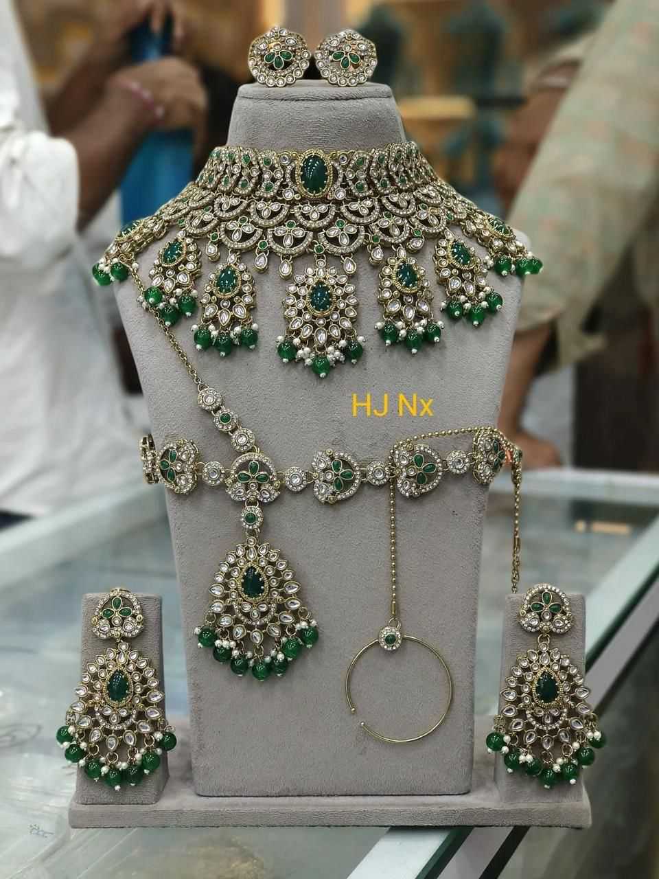 YNF Wholesale Brass AD Diamond Necklace KESH494 | Surat Manufacturer