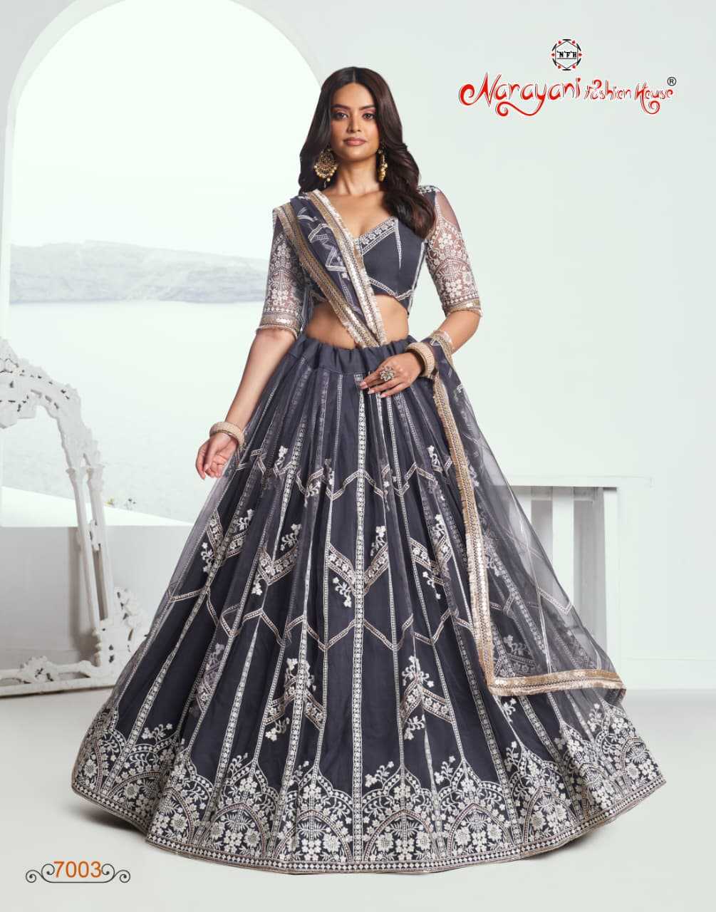 YNF Wholesale Butterfly Net Designer Lehenga KESH530 NARAYANI 7003 | Surat Manufacturer