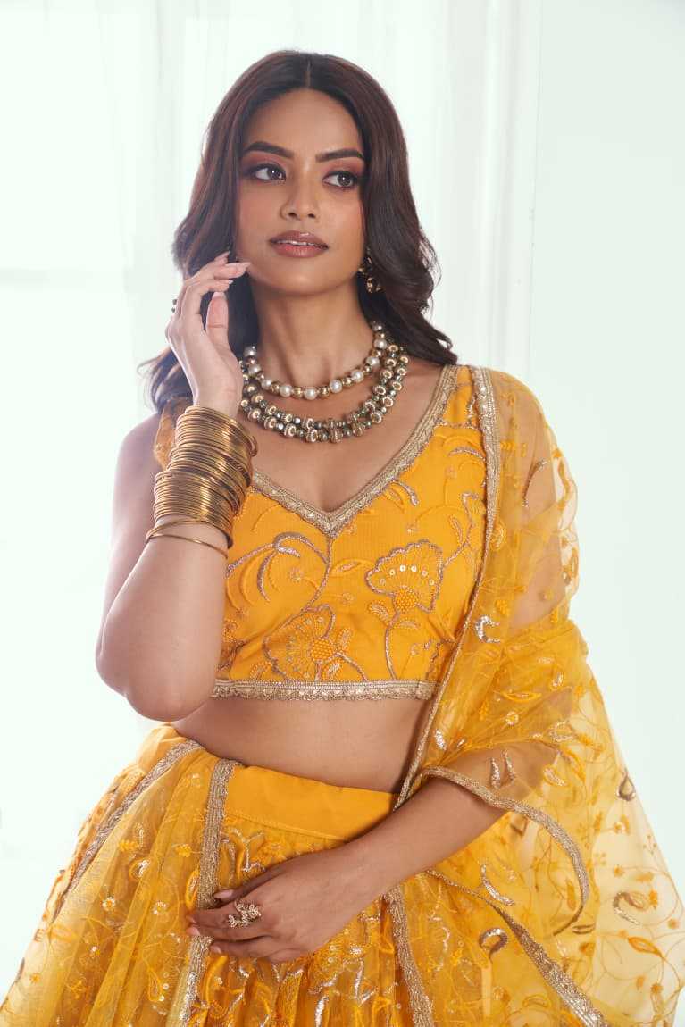 YNF Wholesale Butterfly Net Traditional Lehenga KESH530 NARAYANI 7004 | Surat Manufacturer