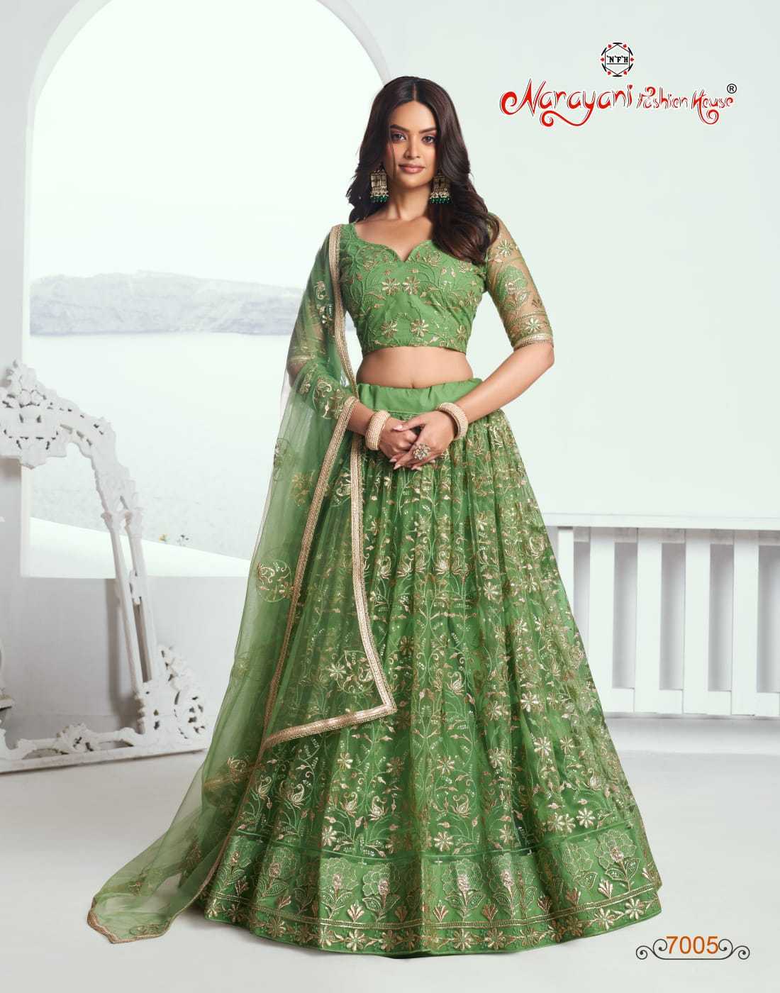 YNF Wholesale Butterfly Net Traditional Lehenga KESH530 NARAYANI 7005 | Surat Manufacturer