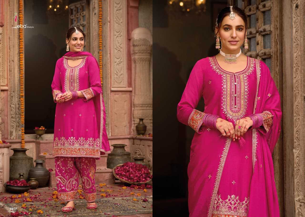 YNF Wholesale Chinon Embroidery Suits KESH530 EBA Kashish | Surat Manufacturer