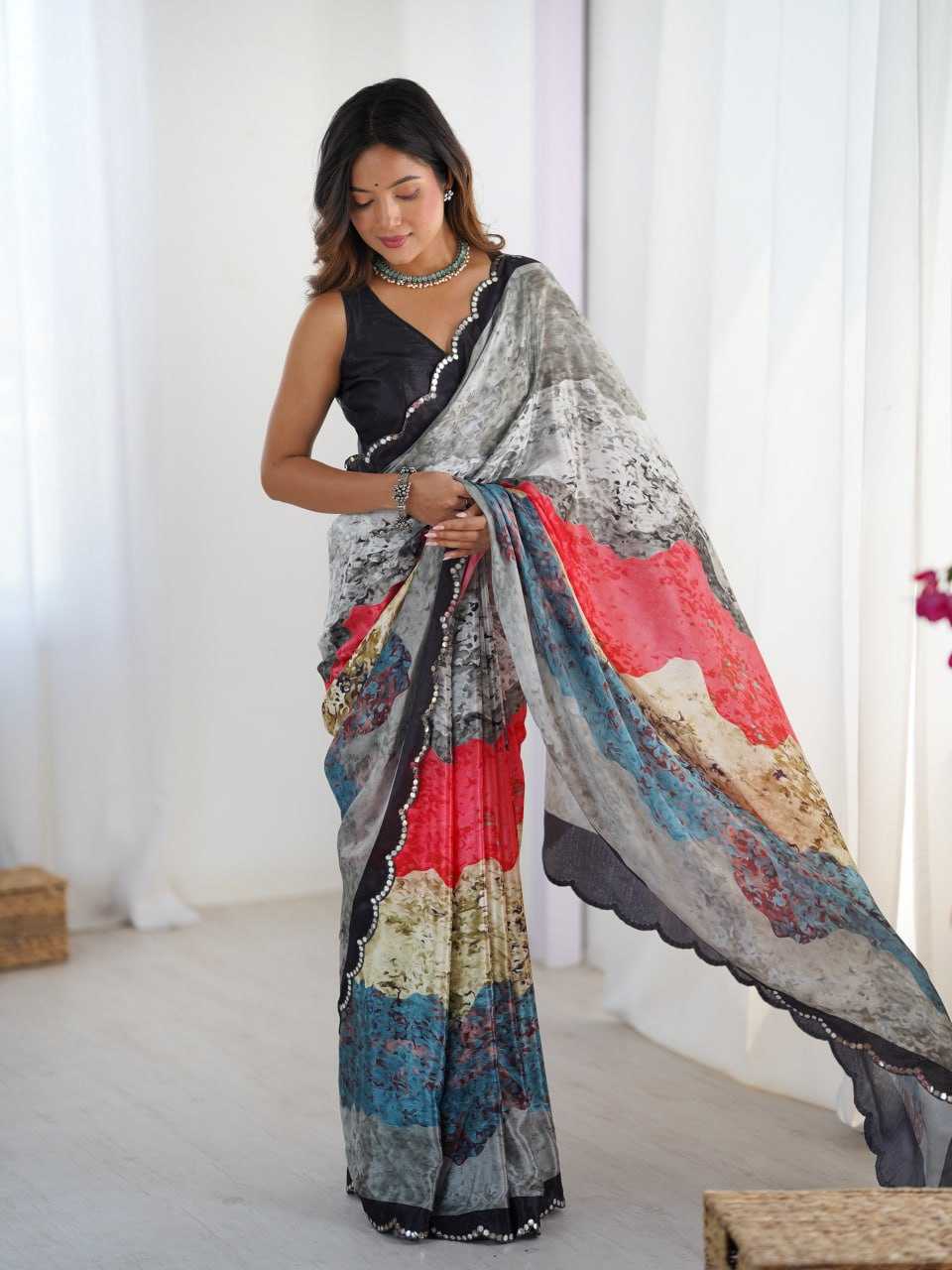 YNF Wholesale Chinon Fancy Sarees KESH595 79 | Surat Manufacturer