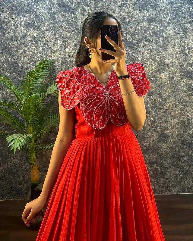 YNF Wholesale Chinon Silk Party Gowns KESH210 1582 | Surat Manufacturer