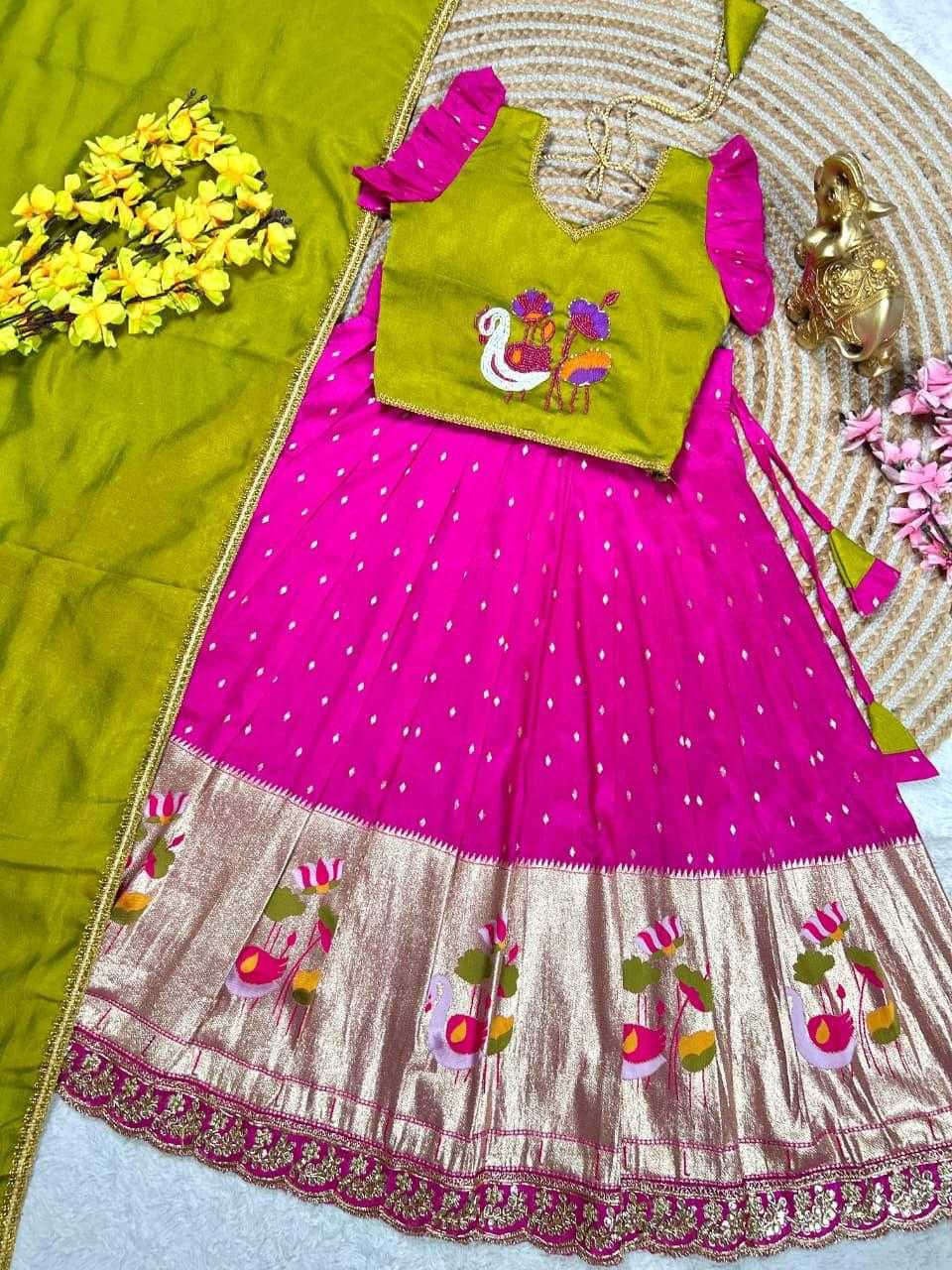 YNF Wholesale Chinon Silk Kids Frocks KESH503 1129 | Surat Manufacturer