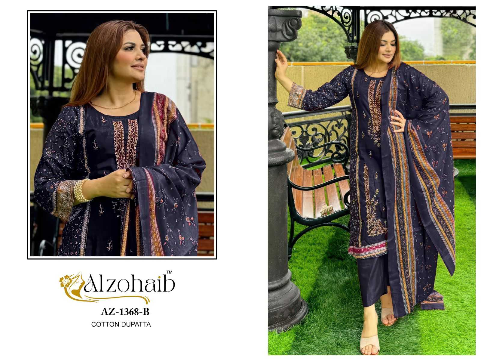YNF Wholesale Cotton Unstitched Suits KESH586 ALZOHAIB 1368 | Surat Manufacturer