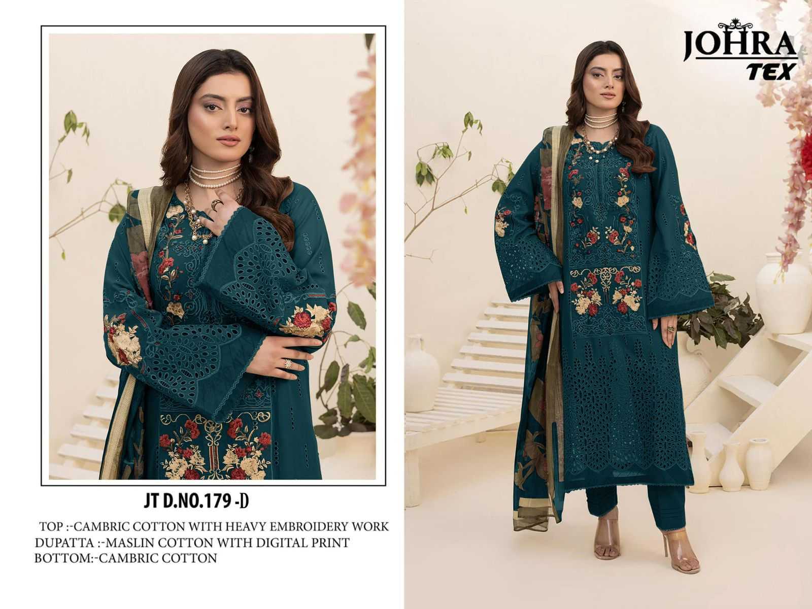 YNF Wholesale Cotton Unstitched Suits KESH586 JOHRA 179 | Surat Manufacturer