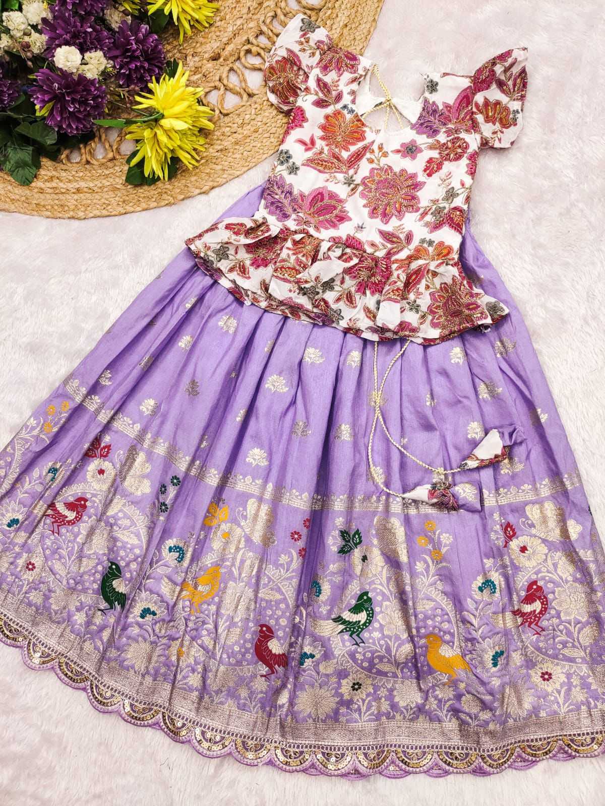 YNF Wholesale Crepe Girls Frock RIN235 SANVI | Surat Manufacturer