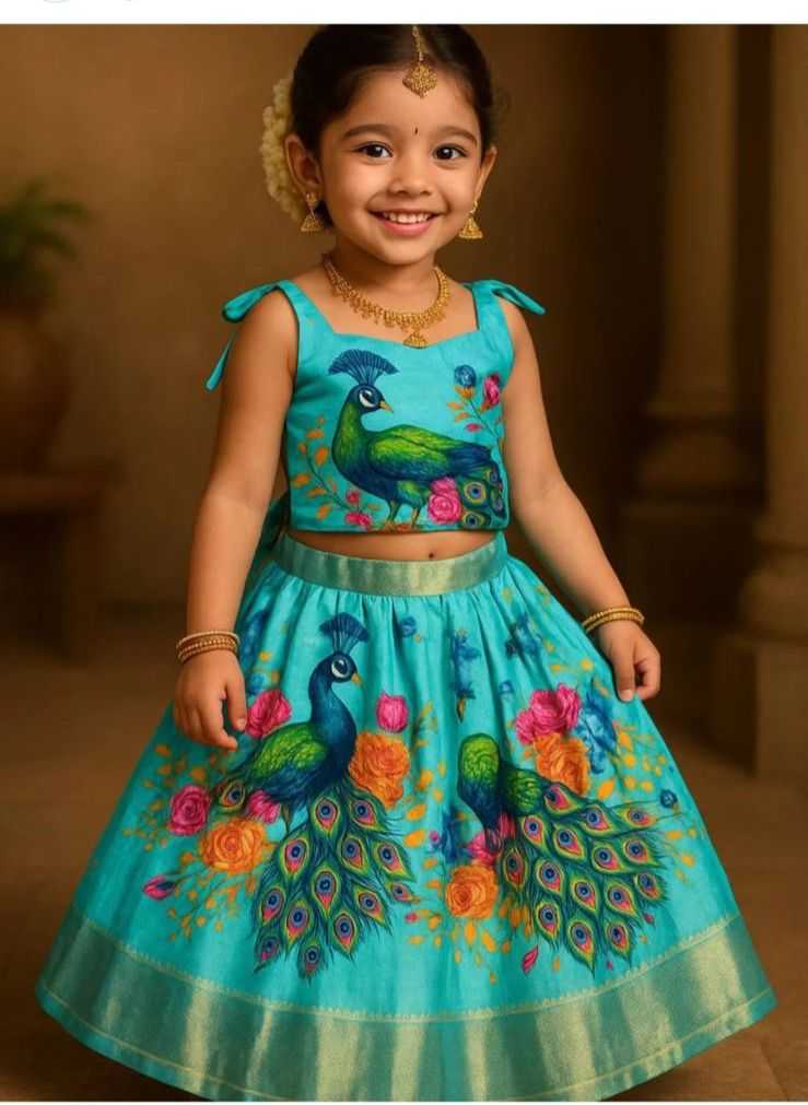 YNF Wholesale Dola Silk Kids Traditional Outfits RIN118 KANIKA | Surat Manufacturer