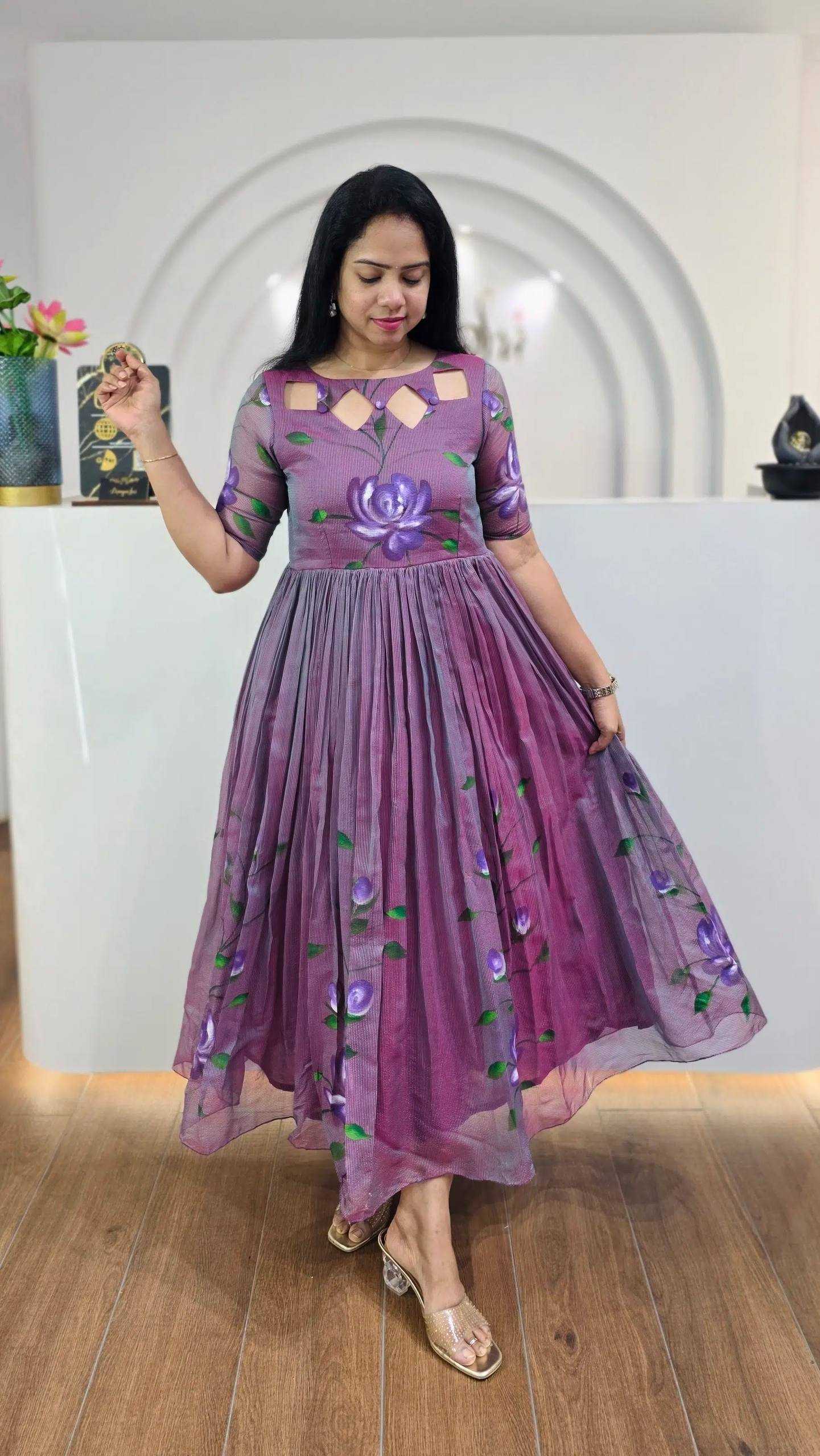 YNF Wholesale Fancy Maxi Dresses KESH210 2400 | Surat Manufacturer
