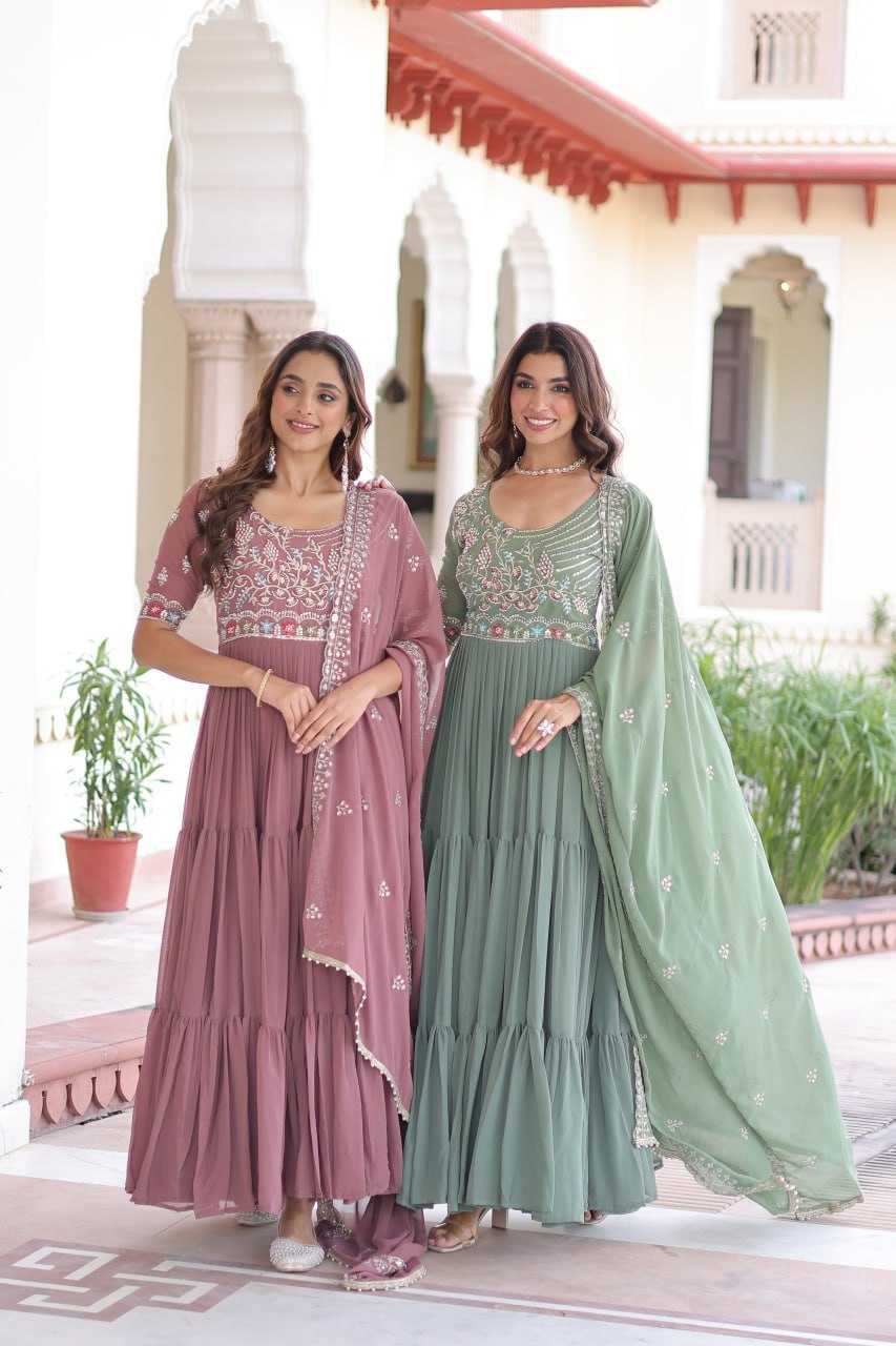 YNF Wholesale Faux Blooming Fancy Gowns KESH489 1213 | Surat Manufacturer