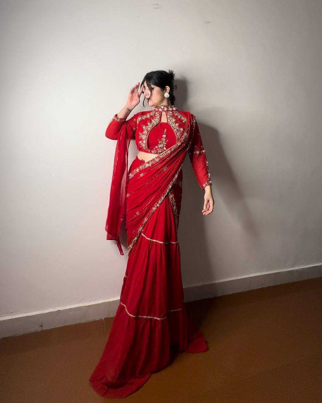 YNF Wholesale Faux Georgette Lehenga Sarees RIN110 280 | Surat Manufacturer