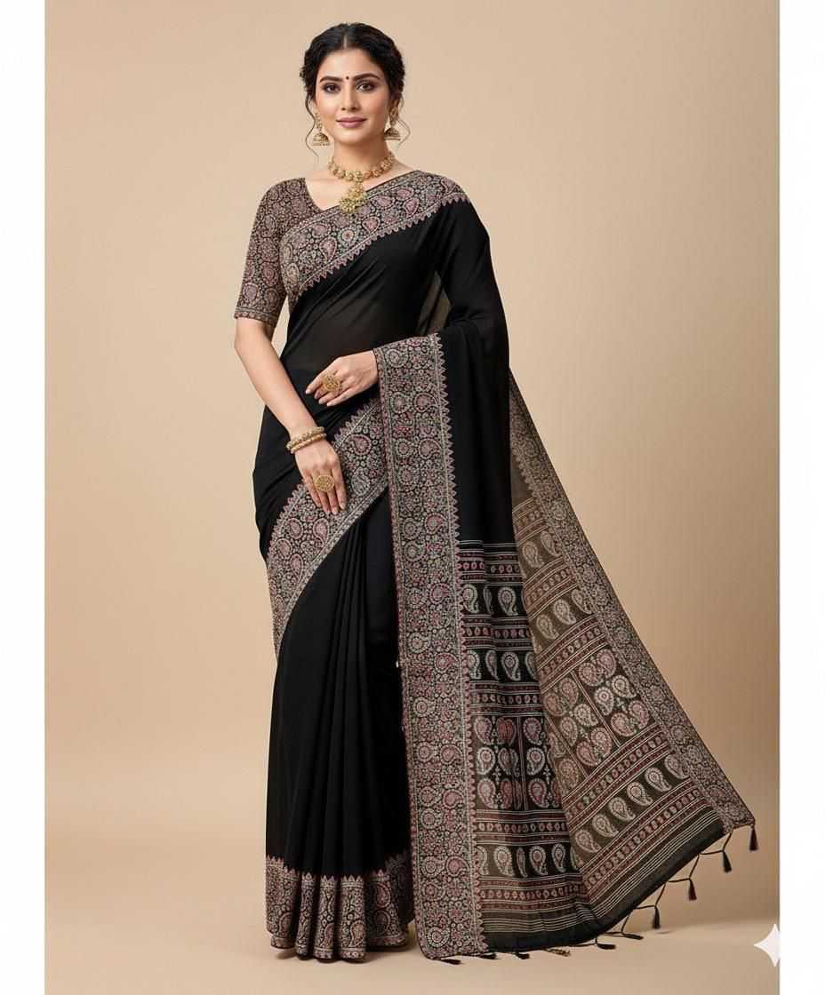 YNF Wholesale Gajji Silk Ajrakh Sarees KESH577 922 | Surat Manufacturer
