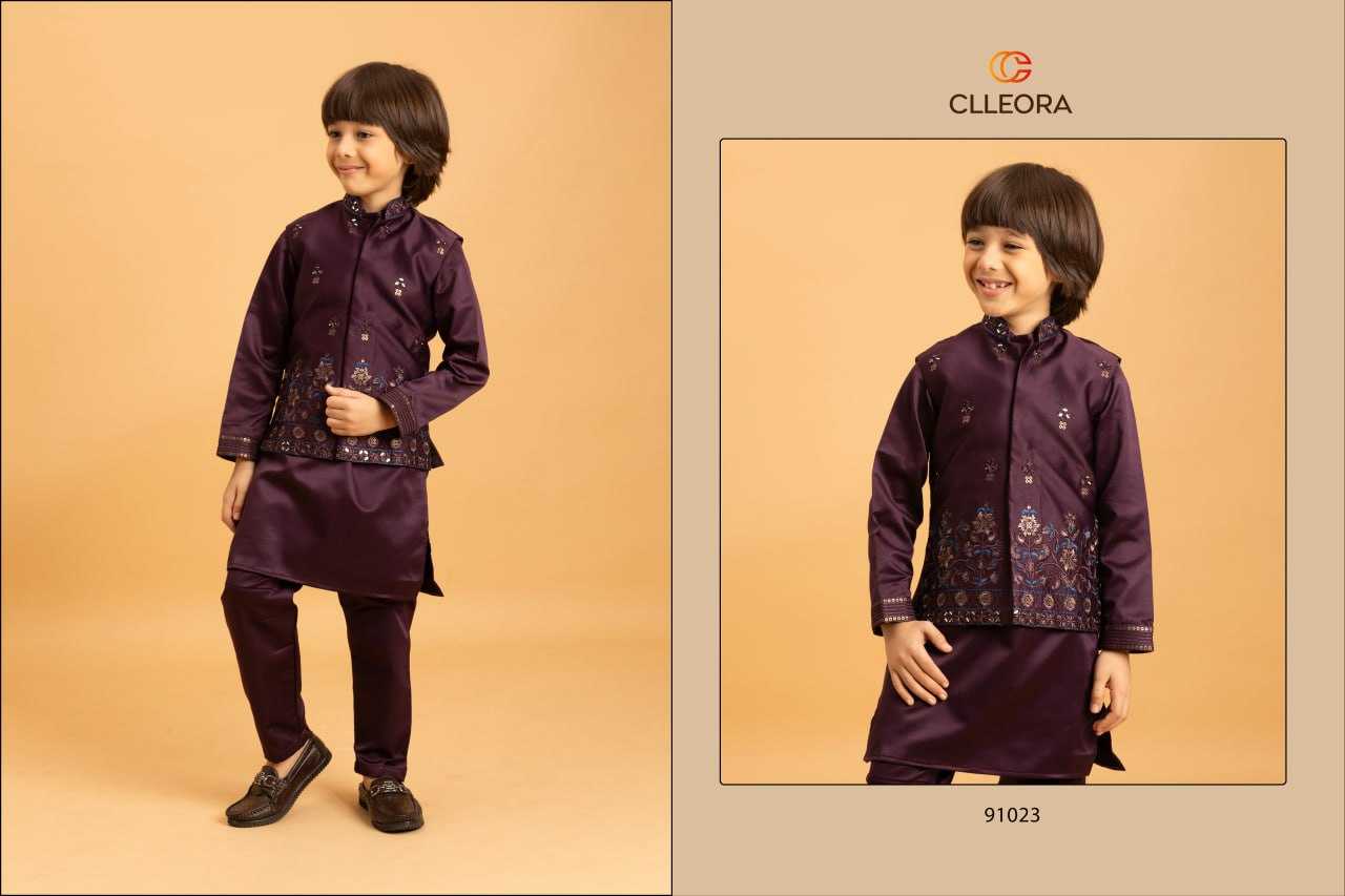Ynf Malay Satin Silk  Kids Wear Festive Collections Wholesale Kids Festive Wear Boys Ethnic Wear Baby Boy Kurta Set Manufacturer - YNF Online