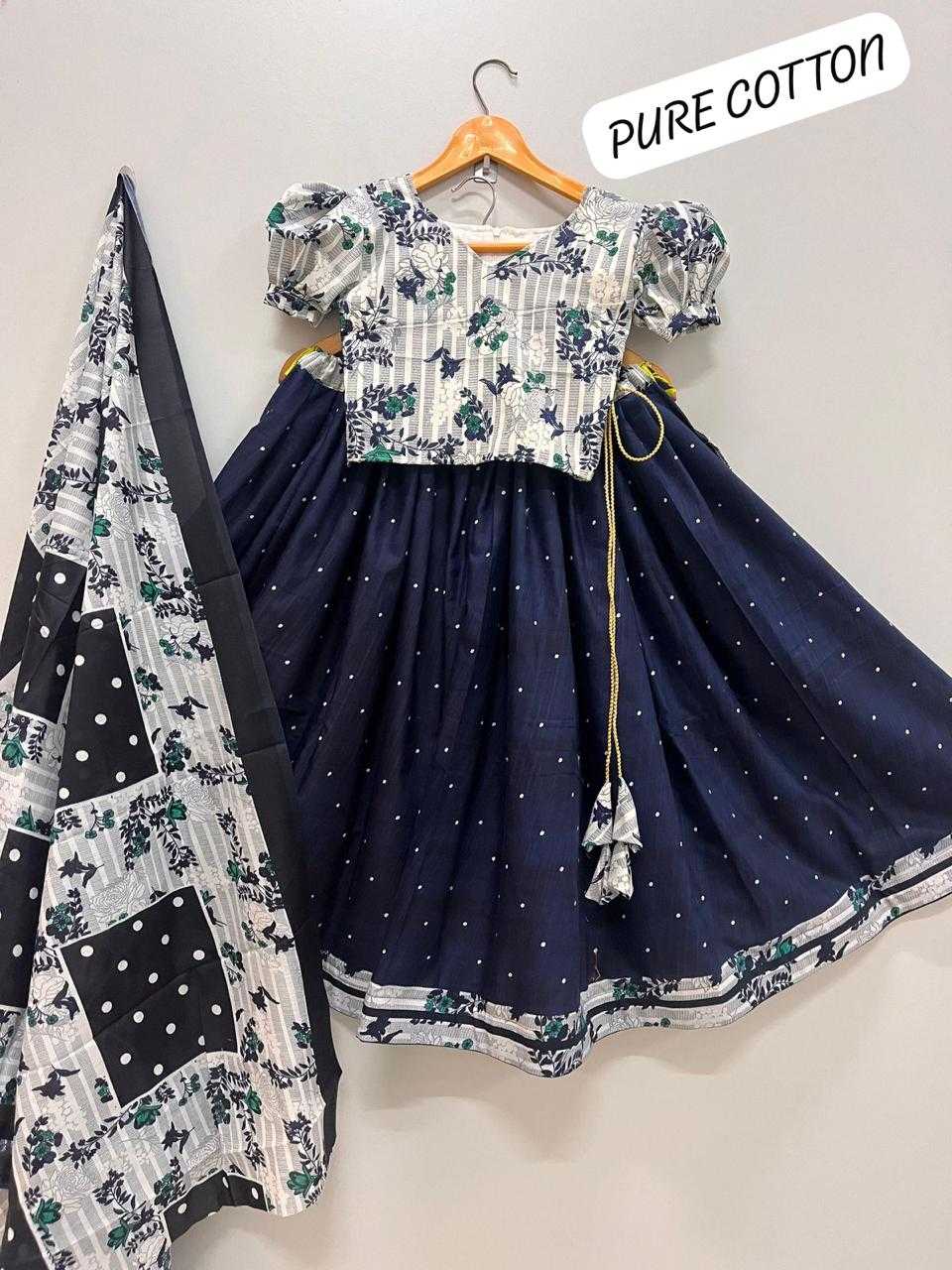 YNF Wholesale Pure Cotton Girls Cotton Frocks RIN235 CANVAS | Surat Manufacturer
