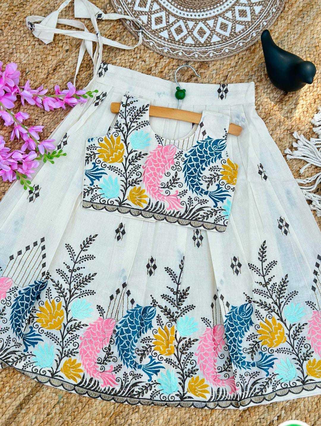 YNF Wholesale Pure Cotton Girls Cotton Frocks RIN235 CORA | Surat Manufacturer