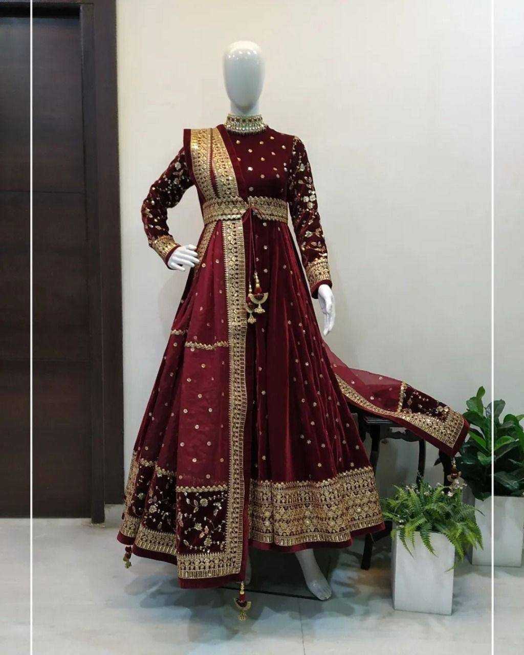 YNF Wholesale Velvet Party Gowns RIN133 1126 | Surat Manufacturer