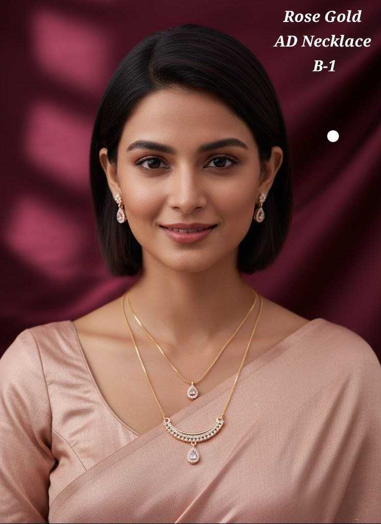 YNF Wholesale Alloy AD Diamond Necklace KESH193 123 | Surat Manufacturer