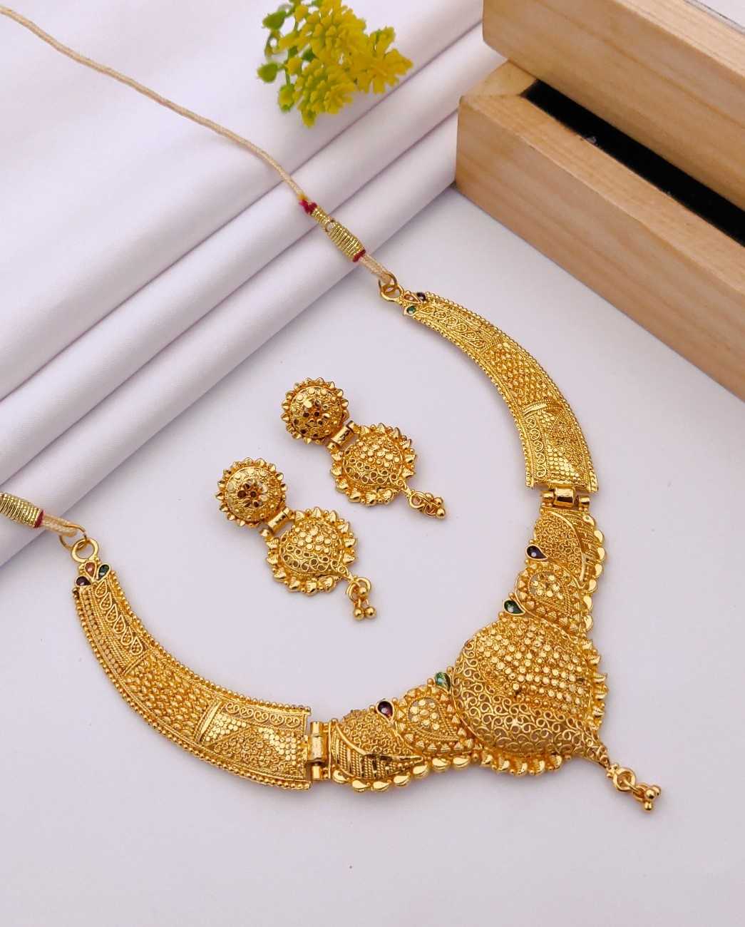 YNF Wholesale Brass Artificial Necklaces KESH191 1 | Surat Manufacturer
