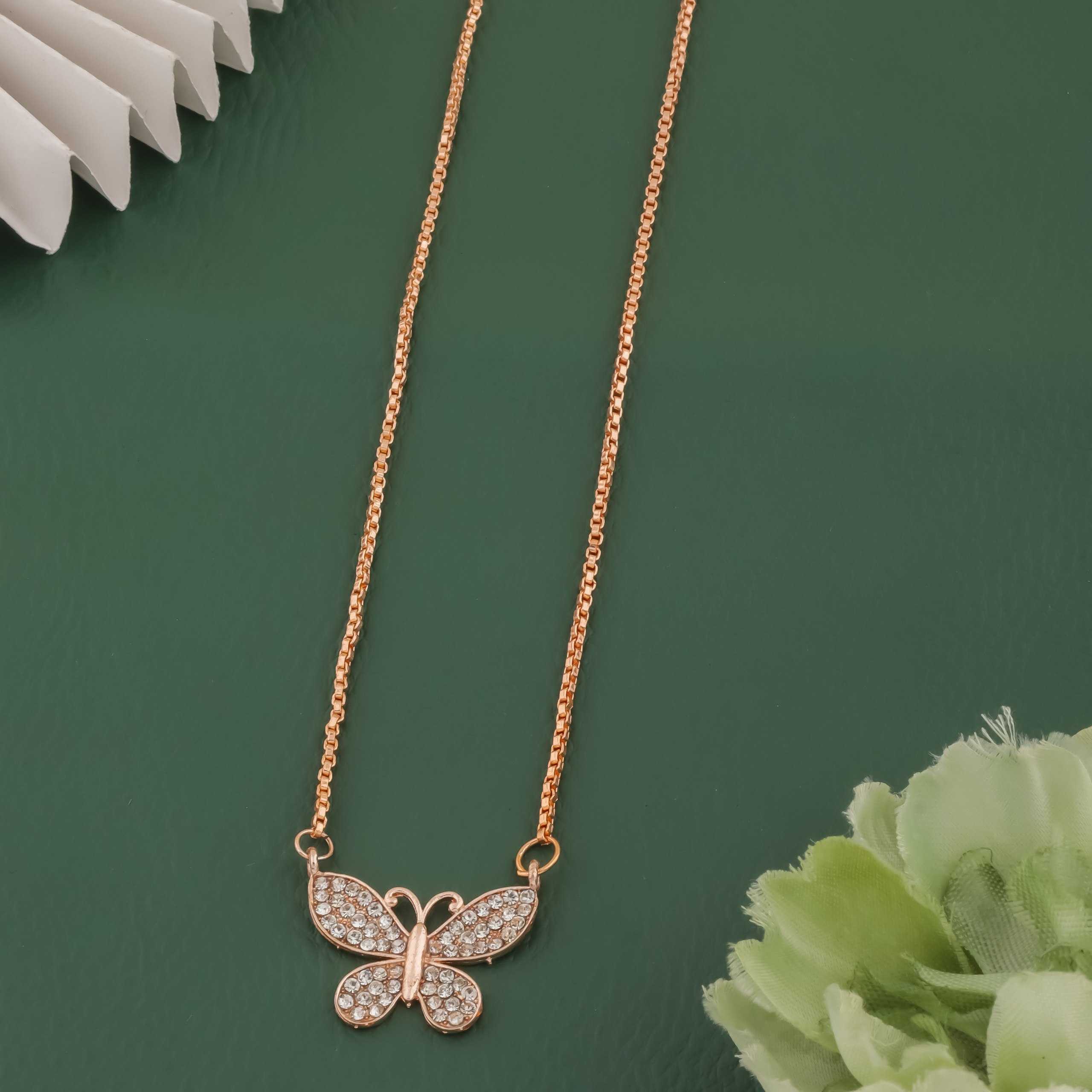 YNF Wholesale Brass Chain Pendant Set KESH191 1 | Surat Manufacturer