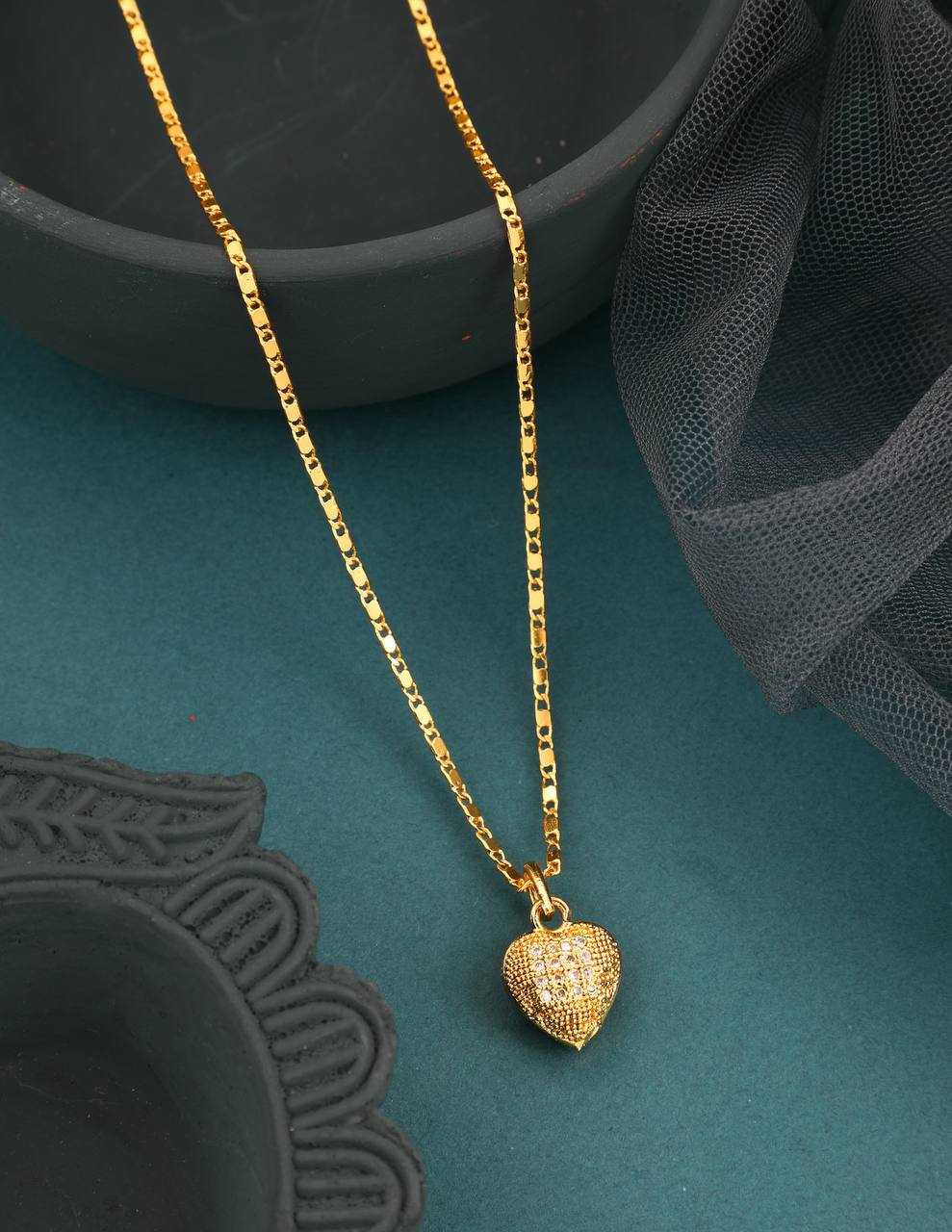 YNF Wholesale Brass Chain Pendant Set KESH191 1 | Surat Manufacturer