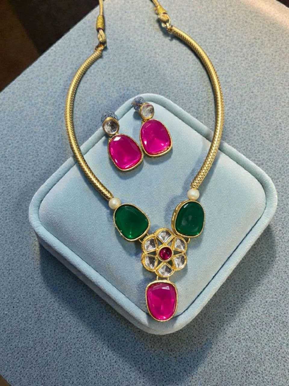 YNF Wholesale Brass Choker Necklaces KESH191 1 | Surat Manufacturer