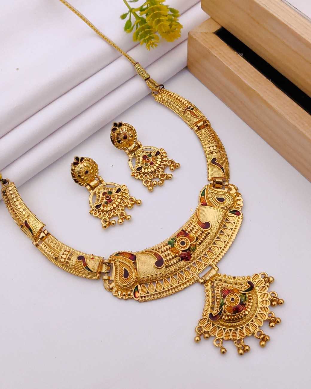 YNF Wholesale Brass Necklaces Set KESH191 1 | Surat Manufacturer