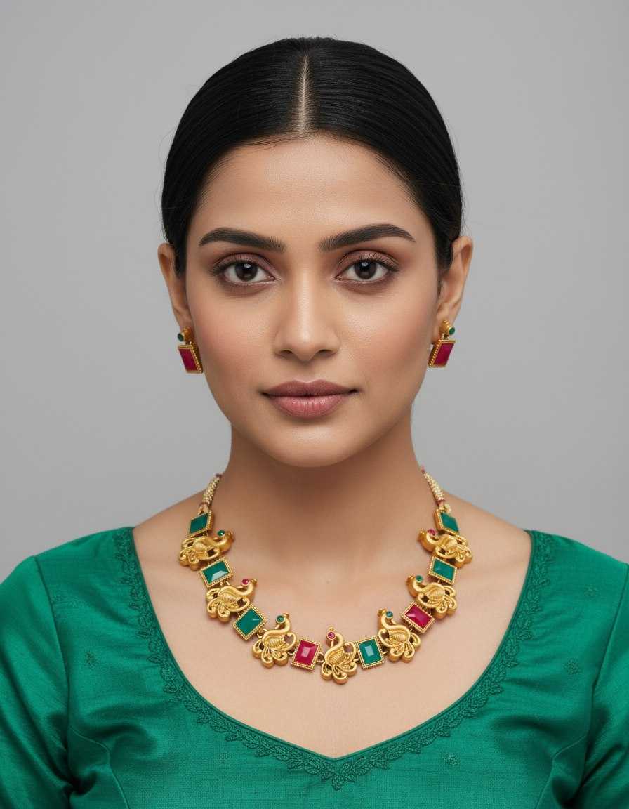 YNF Wholesale Brass Choker Necklaces KESH191 4 | Surat Manufacturer