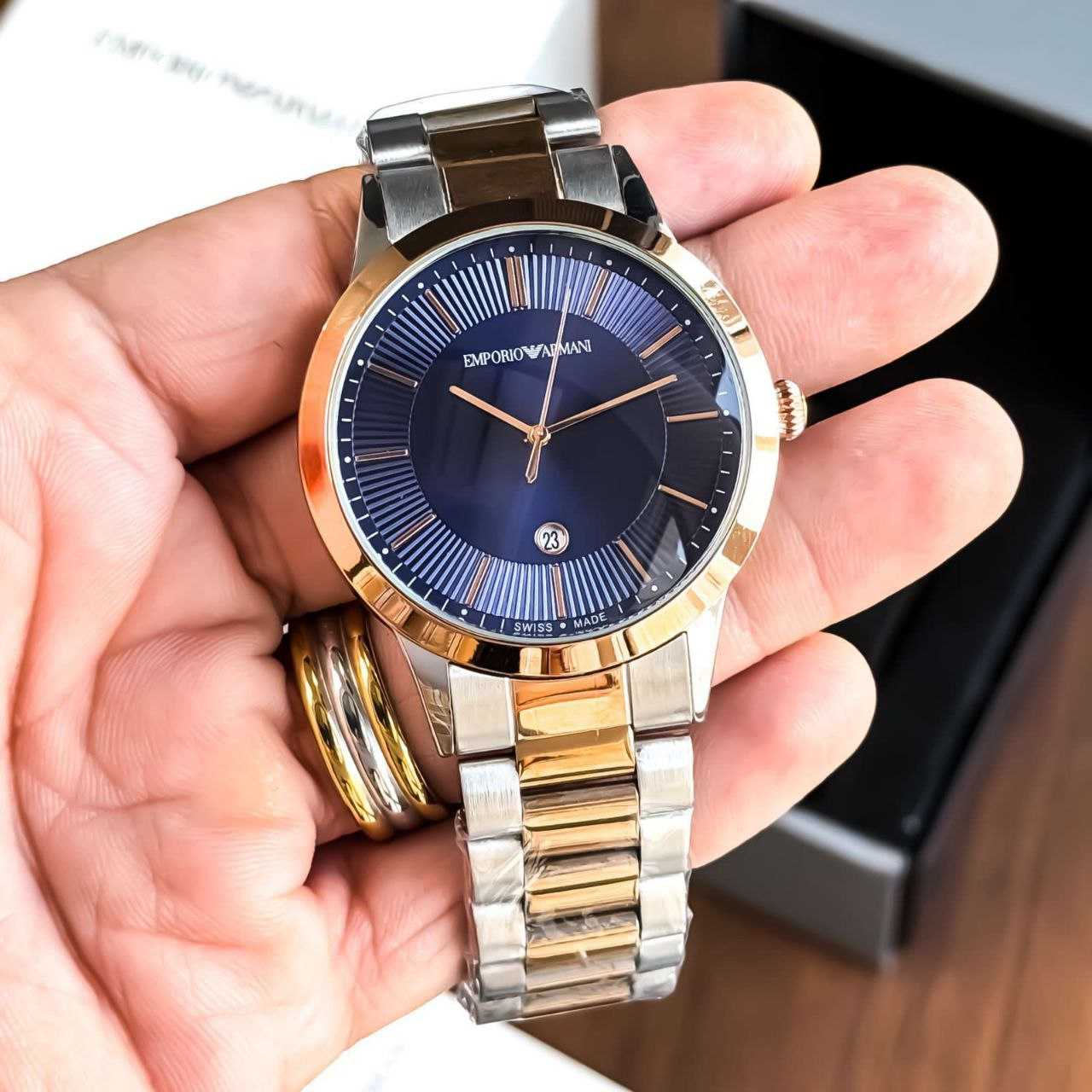 YNF Wholesale Brass Mens Fashion Watches KESH595 Armani 7AA | Surat Manufacturer